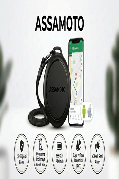 ASSAMOTO İOS ve Android AirTag Akıllı Takip Cihazı, Google Find My Uyumlu, IP...