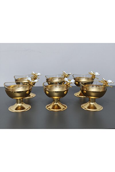 PARILTI HOME COLLECTİON Σετ 6 τεμαχίων Στρογγυλά Κυματιστά Μπολ Παρουσίασης Π...