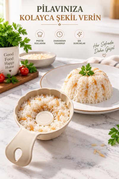 Awesomecrochet Rice and Dessert Presentation Mold Colorful Plastic Shaper Serving Mold Practical Kitchen Gadget 1 Piece
