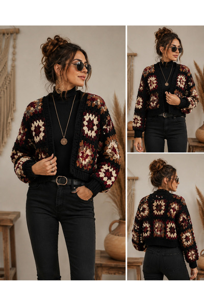 GNY TASARIM Motif Cardigan