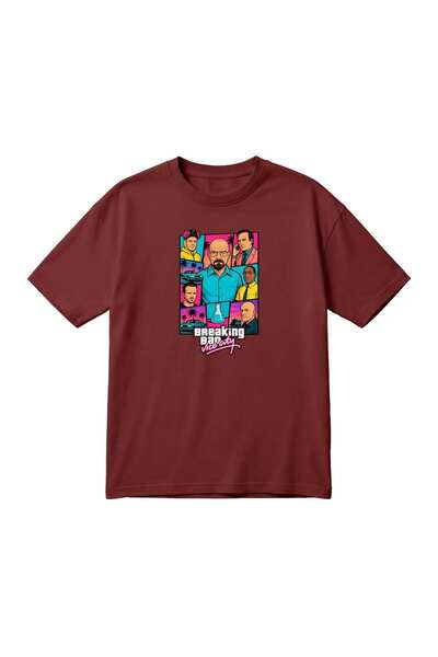 barsdepo Μπλουζάκι Unisex Oversize με ρετρό στάμπα με θέμα το Breaking Bad Vi...