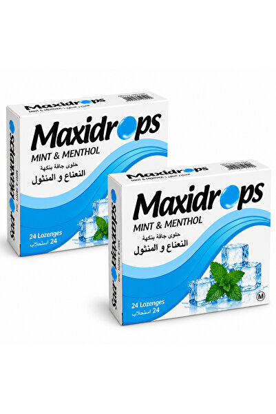 Maxidrops Mint & Menthol Lozenges – 2 × 24 Lozenges | 48 Lozenges
