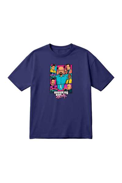 barsdepo Μπλουζάκι Unisex Oversize με ρετρό στάμπα με θέμα το Breaking Bad Vi...