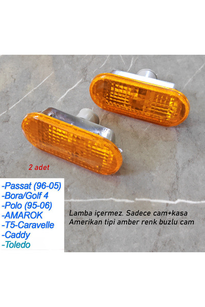 GCP German Car Parts Turuncu Çamurluk Sinyal Lambası BORA GOLF 4 PASSAT B5 TO...