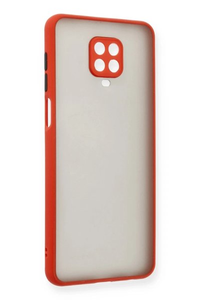 northcity n غطاء حماية سيليكون متوافق مع هاتف Xiaomi Redmi Note 9 Pro - أحمر