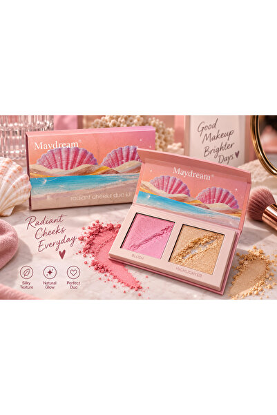 MAYDREAM امنحي إطلالتك لمسة مشرقة وحيوية مع Rosy Twilight Radiant Cheeks Duo ...