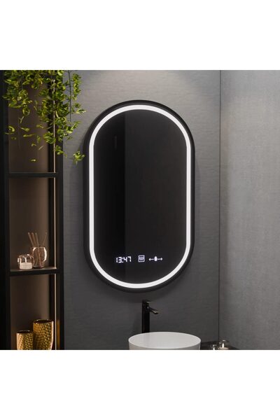 Flippy Oglinda LED Ovala, 50x80cm, Alessia MotionGlow Marcello, Sistem Dezabu...