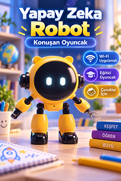 Genel Markalar Yapay Zeka Robot Oyuncak - Konuşan Robot - Wi-Fi Uygulamalı - ...