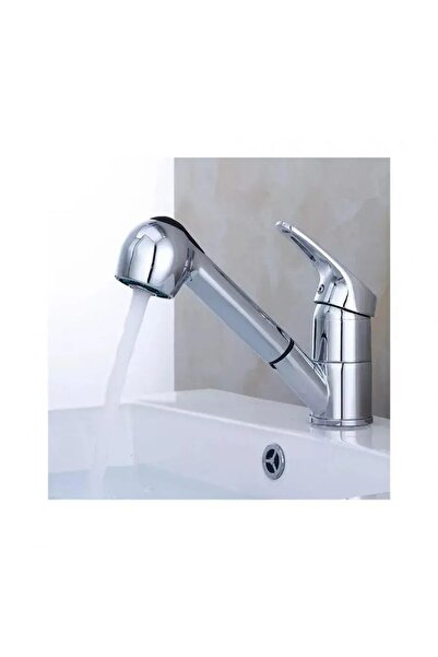 Flippy Baterie Tip Frizerie cu Dus Extractabil, Aliaj, Crom, FR001