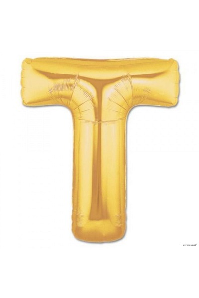 ZERO LAND Spt-Gld Letter t Foil Balloon Color (10419) 40 Inches