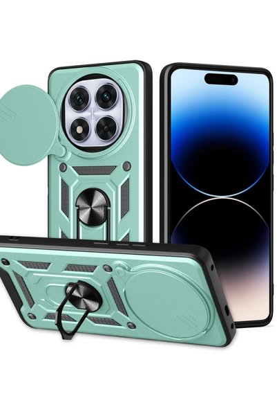 Bezos حافظة متوافقة مع هاتف Xiaomi Redmi Note 14 Pro Plus من السيليكون مع حلق...
