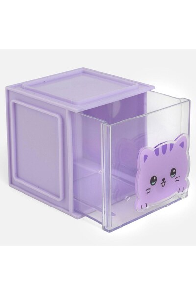 OEM Mini Cutie de Birou cu Sertare si Pisica 8,5x8,5x8,5cm