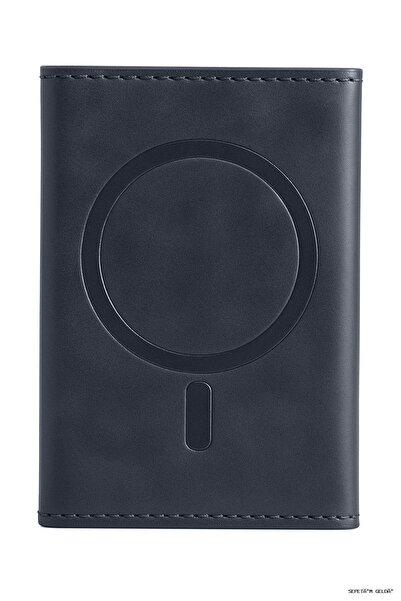 Joko Spt-Gld Tema Magsafe Leather Card Holder (15927) - Navy Blue