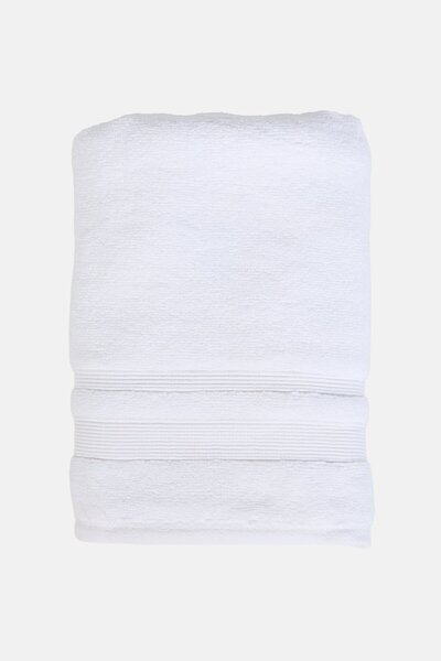 Kathy Ireland Zero Twist Cotton Bath Towel, White