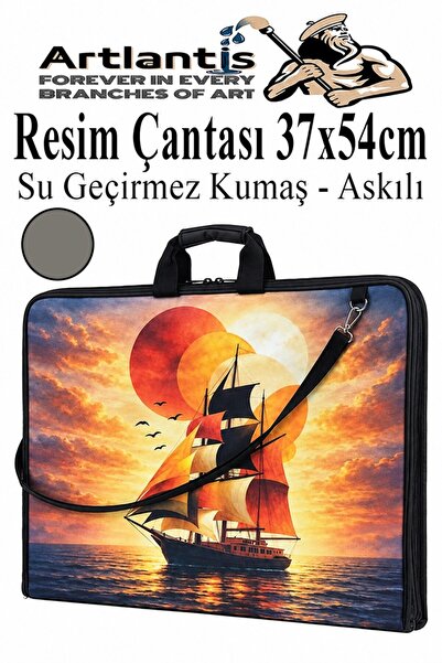 Artlantis Resim Çantası Desenli Kumaş 37x54 cm 1 Adet Kız ve Erkek Teknik Res...