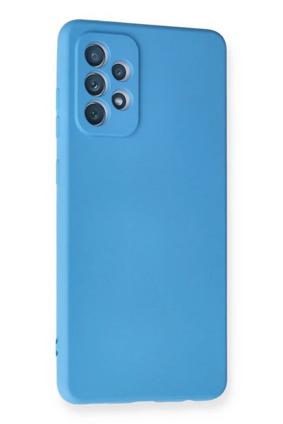 Generic Brand Samsung Galaxy A72 Compatible Case Nano Velvet Silicone - Blue