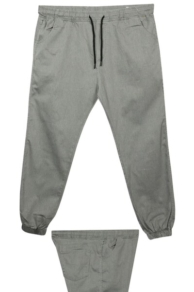 marufshop Men's Oversized Size Lycra Jeans Trousers with Elastic Waist and Ru...