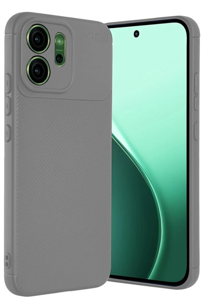 Bezos Oppo Reno 14 Compatible Auto Focus Carbon Cover - Gray