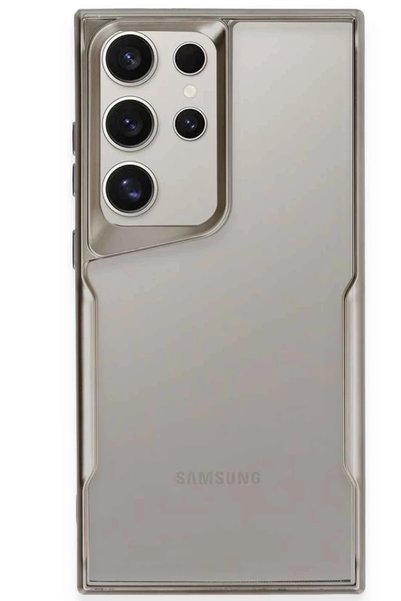 Bezos Samsung Galaxy S25 Ultra Compatible Case Boyi Silicone Cover - Titan Gray