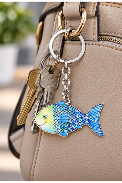 HER ŞEY NOTA www.herseynota.com Cute Fish Design Keychain – Stylish and Fun A...