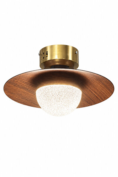 ESSLİGHT Miya Tekli Plafonyer Gold 3 Renk Işık Özellikli Led'li Avize Antre M...
