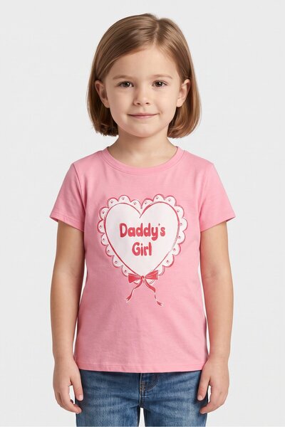 The Children's Place Toddlers Girl Graphic Print Short Sleeve Top, Pink
