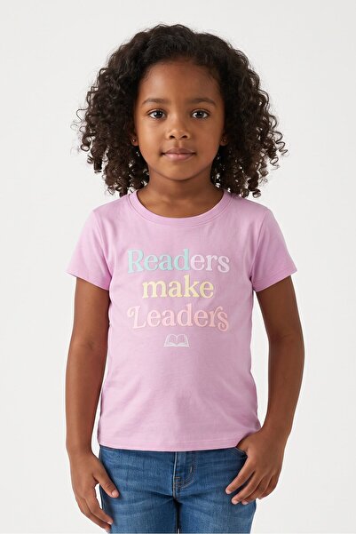 The Children's Place Kids Girl Graphic Print Short Sleeve T-Shirts, Lavender