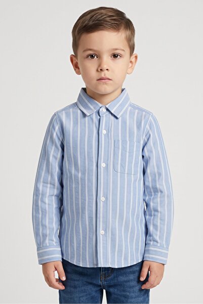 The Children's Place Kids Boy Stripe Long Sleeve Shirt, Multicolor