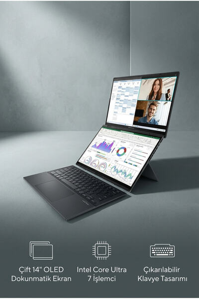 ASUS Zenbook Duo UX8406CA-QL307W Intel Core Ultra 7 255H 16GB 1TB SSD 14" FHD...