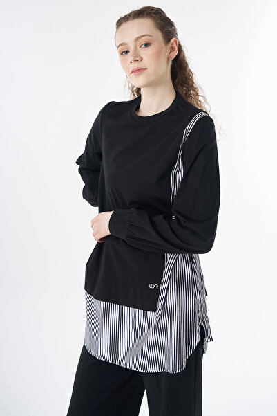 KYR Lace Detailed Sweatshirt Black