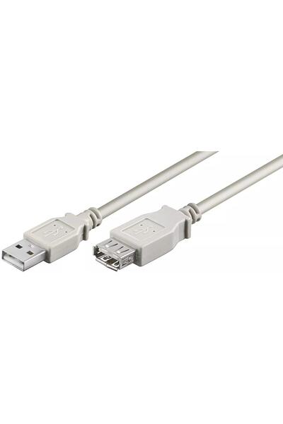 goobay Cablu prelungitor USB A 2.0 tata USB A 2.0 mama 1.8m gri