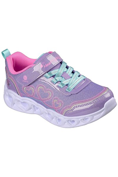 SKECHERS Adidași Lumini Inimă Bule de Dragoste, Mov, Copii