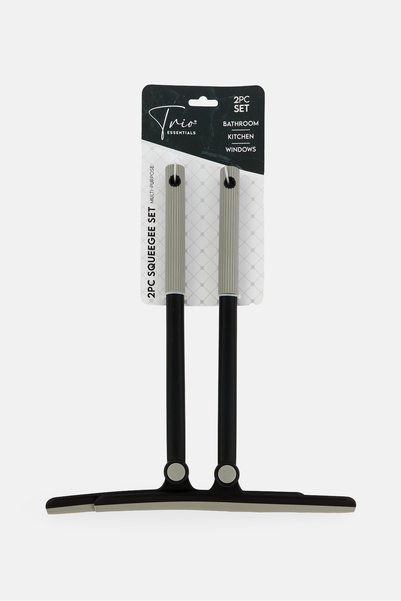 Trio 2 Pieces Rotating Squeegee, Grey