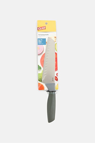 Glad 7 Inch Stainless Steel Santoku Knife
