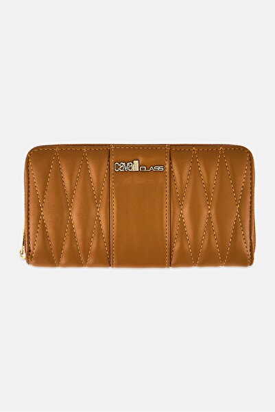 Cavalli Class Women Brand Logo Wallet, Brown
