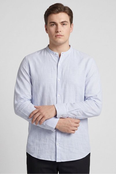 Bruno Men Regular Fit Stripe Long Sleeve Casual Shirt, Multicolor