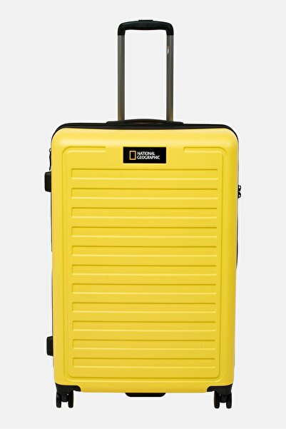 NATIONAL GEOGRAPHIC 28 Inch Hard Shell State Check In Spinner Luggage, Yellow