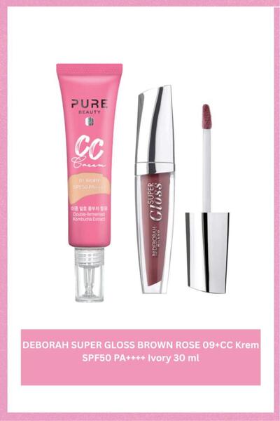 PURE BEAUTY Milano Brown Rose No: 09 Dolgunlaştırıcı Etki Işıltılı Super Glos...