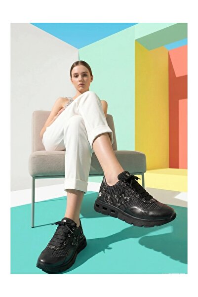 Mammamia 3990 Black Genuine Leather Women's Shoes