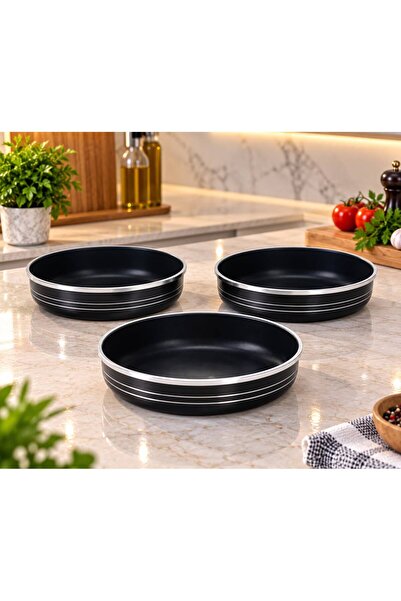 aljahwari طقم صواني فرن ٣ ح مقاس 26cm 28cm 30cm