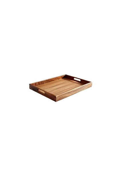 Generic Wood Serving Tray with Handles, size - medium , Length -35cm,width-22...