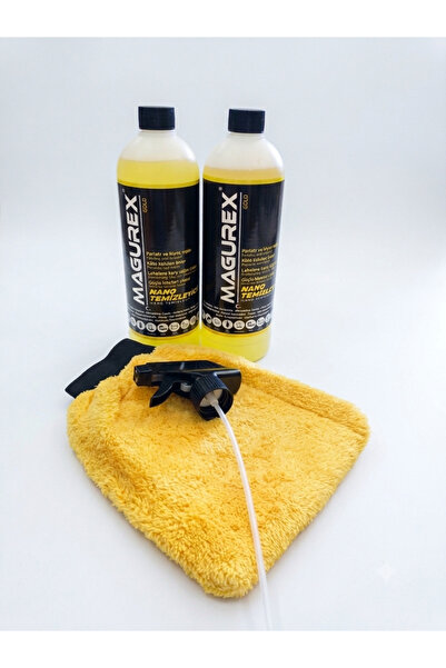 2'li Magurex Nano Temizleyici ve Mikrofiber Yıkama Eldiveni