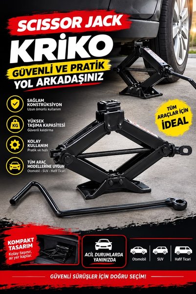 KCX Cırcırlı Araç Kriko - 1.5 ton