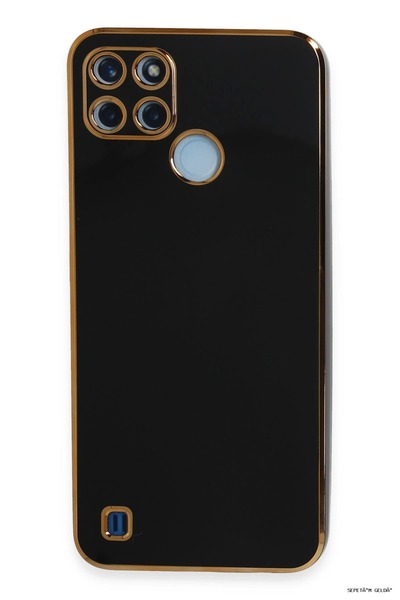 New Face حافظة SPT-GLD Newface Realme C25Y من السيليكون (95654) - أسود