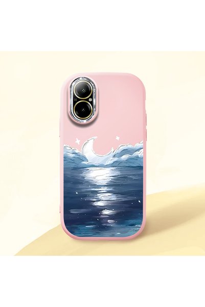 ucuc Realme C67 4g Compatible Shock-Absorbing Camera Protected Pink Silicone ...