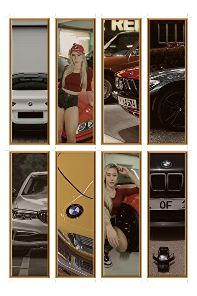 OEM Σελιδοδείκτες Μοντέλων BMW, Σετ 8 Τεμαχίων, Σχέδιο Σπορ Αυτοκινήτου, Χαρτ...