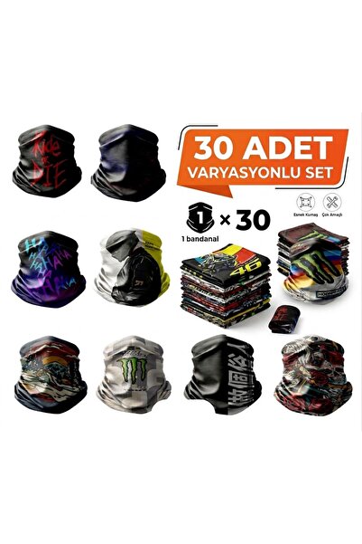 PRORIDER Motorcu Bandana (BUFF SETİ ) 30'Lu paket TOPTAN