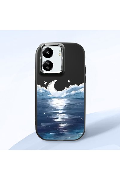 ucuc Poco C65 Compatible Shock-Absorbing Camera Protected Black Silicone Case...