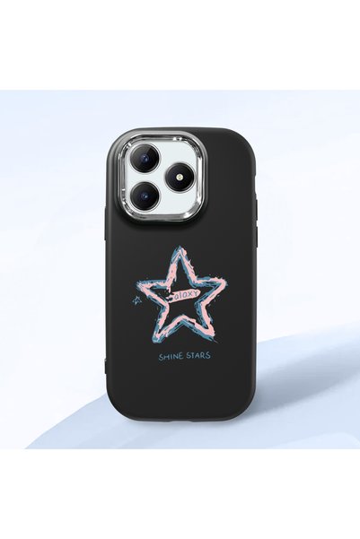ucuc Realme Note 60/60X Compatible Shock-Absorbing Camera Protected Black Sil...