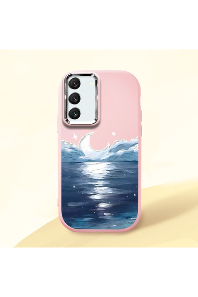 ucuc Samsung Galaxy S22 Compatible Shock-Absorbing Camera Protected Pink Sili...